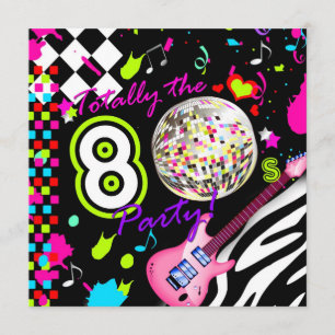 311 De Partij voor Roze Guitar Disco Ball van 80 j Kaart