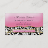 311 De witte bladzijden van het Lavish roze Bord Visitekaartje (Achterkant)