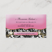 311 De zwarte bladzijden van het Lavish-roze Bord Visitekaartje (Achterkant)