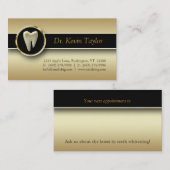 311 Dentaal Molair Visitekaartje Gold Metallic Afsprakenkaartje (Voorkant / Achterkant)