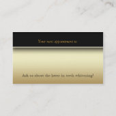 311 Dentaal Molair Visitekaartje Gold Metallic Afsprakenkaartje (Achterkant)