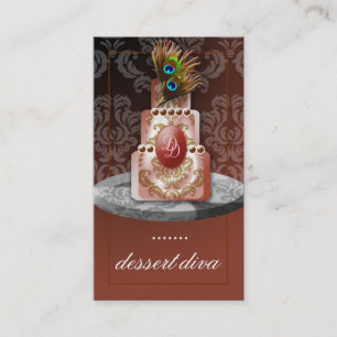 311-Dessert Diva    Geavanceerde pacock-kleuren Visitekaartje