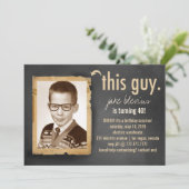 311 Deze Guy Mannen nodigt de uitnodigingspartij u Kaart (Staand voorkant)