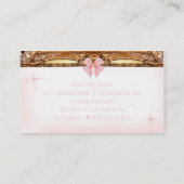 311 Diamond Boudoir Fotografie Sjabloon Visitekaartje (Achterkant)