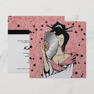 311-Diamond Geisha   Achtergrond Cherry Blossom Kaart