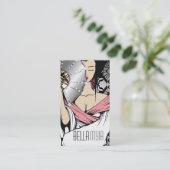 311-Diamond Geisha | Damask Shimmer Black Visitekaartje (Staand voorkant)