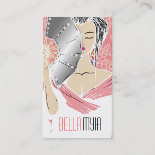 311-Diamond Geisha Peach Visitekaartje