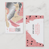 311-Diamond Geisha | Peach Visitekaartje (Voorkant / Achterkant)