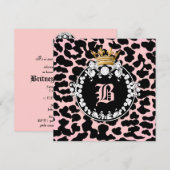 311 Diamond Medallion Leopard Peach Kaart (Voorkant / Achterkant)