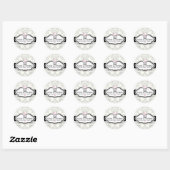 311 Divine Grey Damask Cupcake Sticker (Vel)