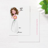 311 Dollface Bridal Diamond Label Visitekaartjes (Bureau)