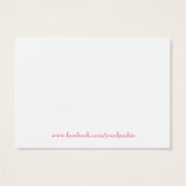 311 Dollface Bridal Diamond Label Visitekaartjes (Achterkant)