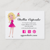 311 Dollface Desserts Blondie 3,5 x 2 Visitekaartje (Achterkant)