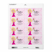 311 Dollface Desserts Blondie Roze Damast Print Etiket (Full Sheet)