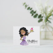 311 Dollface Desserts Ebonie 3,5 x 2 Visitekaartje (Staand voorkant)
