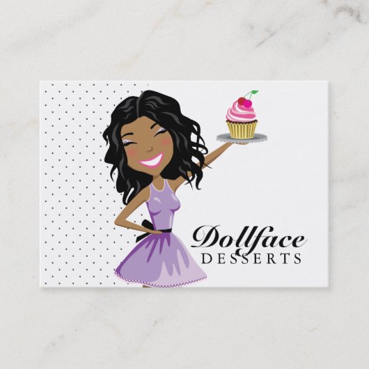 311 Dollface Desserts Ebonie 3,5 x 2 Visitekaartje (Voorkant)