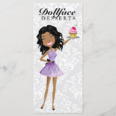 311 Dollface Desserts Ebonie Damask Menu (Voorkant)
