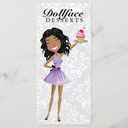311 Dollface Desserts Ebonie Damask Menu (Voorkant)