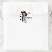 311 Dollface Desserts Ebonie Zebra Ronde Sticker (Tas)