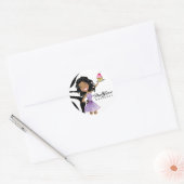 311 Dollface Desserts Ebonie Zebra Ronde Sticker (Envelop)