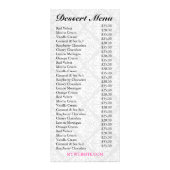 311 Dollface Desserts Hot Pink Ebonie Menu (Achterkant)