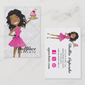 311 Dollface Desserts Hot Pink Ebonie Visitekaartje (Voorkant / Achterkant)