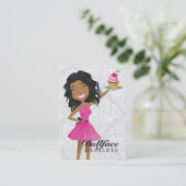 311 Dollface Desserts Hot Pink Ebonie Visitekaartje (Staand voorkant)