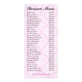 311 Dollface Desserts Ivorie Pink Damask Menu (Achterkant)