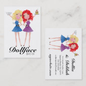 311 Dollface Duo Blonde Red Hair Visitekaartje (Voorkant / Achterkant)