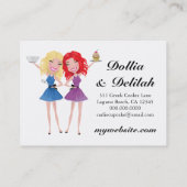 311 Dollface Duo Blonde Red Hair Visitekaartje (Achterkant)