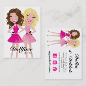 311 Dollface Duo Brunette Blonde Visitekaartje (Voorkant / Achterkant)