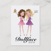 311 Dollface Duo Brunetter Blonde Ombre Visitekaartje (Voorkant)