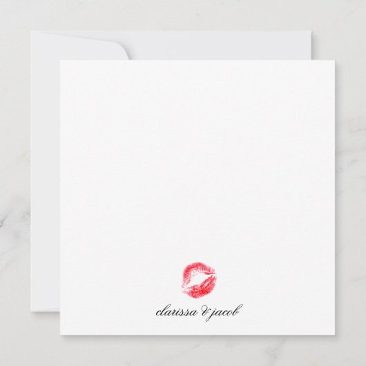 311 Dream in Leopard en Lace Bachelorette Red Kaart (Achterkant)