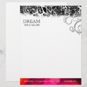 311 Dream in lichtroze luipaard Persoonlijk Briefhoofd (Voorkant / Achterkant)