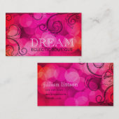 311 Dream in lichtroze roze vormgeving Visitekaartje (Voorkant / Achterkant)