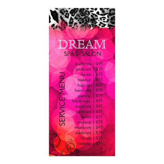 311 Dream in Lights in Pink Leopard Reclamekaart (Voorkant)