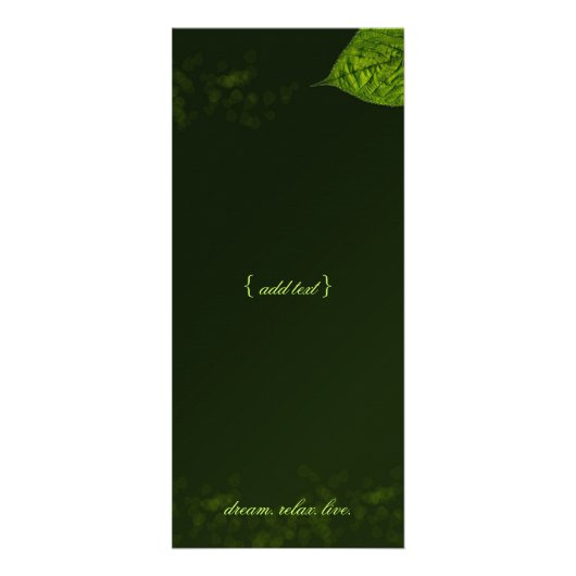 311 Dream Leaf-rackkaart Reclamekaart (Achterkant)