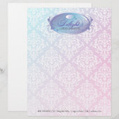 311-Dreamweaver Paarse Delight Letterhead Custom Briefhoofd (Voorkant / Achterkant)