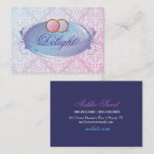 311-Droge Paarse koekjes Visitekaartje (Voorkant / Achterkant)