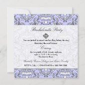 311-Emmy Perry Winkle Damask Invitation Kaart (Achterkant)