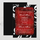 311-Enchanted Red Swanky Swirl Dinner / Menu Drink (Voorkant / Achterkant)