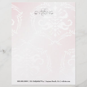 311-Entickant roze briefhoofd Sjabloon