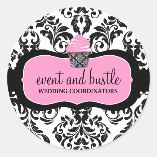 311 Evenement & Bustle Cupcake Ronde Sticker (Voorkant)