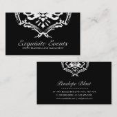 311 Exquise Damask Black Visitekaartje (Voorkant / Achterkant)