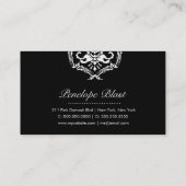 311 Exquise Damask Black Visitekaartje (Achterkant)