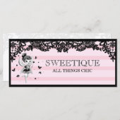 311 Fairy Sweetique Pink Stripes Cadeaubon (Voorkant / Achterkant)