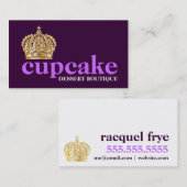 311 Fashionable Bold Tiara Paars Visitekaartje (Voorkant / Achterkant)