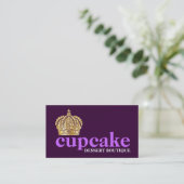 311 Fashionable Bold Tiara Paars Visitekaartje (Staand voorkant)