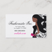 311-Fashionista Etnisch | Overvloedig Damast Visitekaartje (Achterkant)