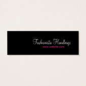 311-Fashionista Hang Label Mini Visitekaartjes (Achterkant)